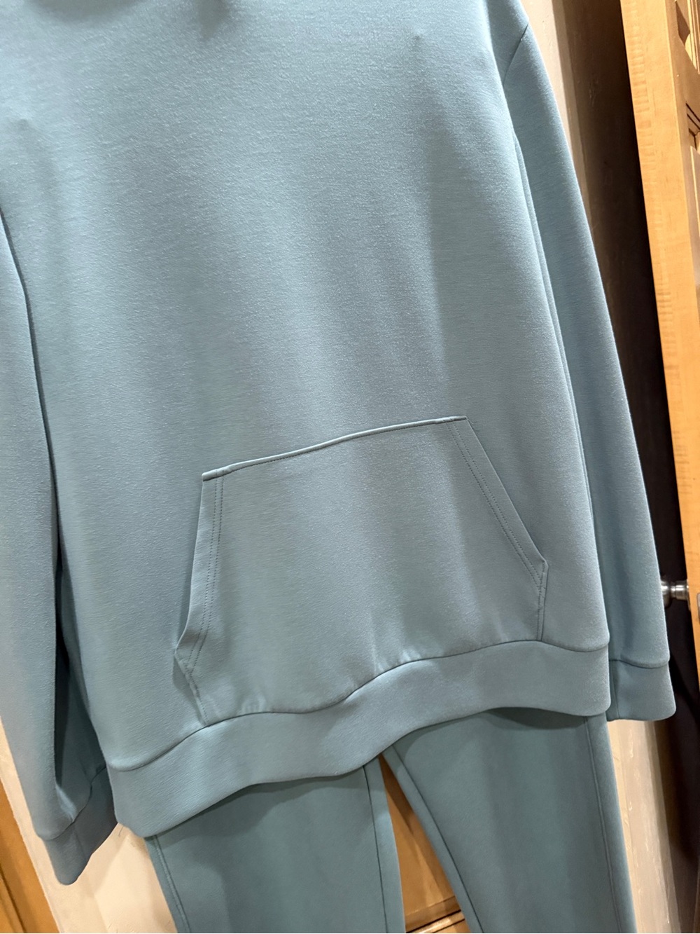 Men's Relaxed Hooded Athletic Set in Olive Green - Picture 2 of 10